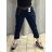 Elegante Hose mit Gürtel für Damen (S/M/L ONE SIZE) ITALIAN FASHION IM425057 M / L dunkelblau