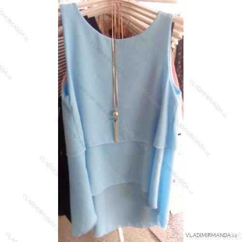 T-Shirt Damen (uni l-2xl) ITALIENISCHE Mode IM617041
