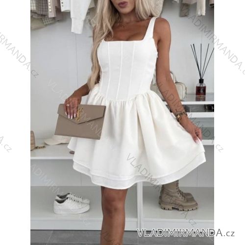 Kurzärmliges Sommer-Freizeitkleid für Damen (S/M/L EINHEITSGRÖSSE) ITALIAN FASHION IMWGB25022