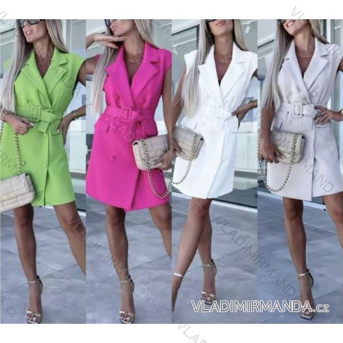 Kurzärmliges Sommer-Freizeitkleid für Damen (S/M/L EINHEITSGRÖSSE) ITALIAN FASHION IMWGB25022