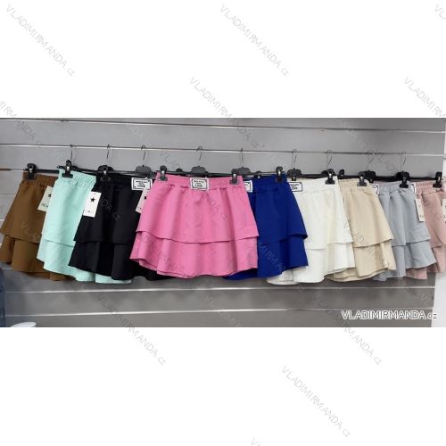Kurzärmliges Sommer-Freizeitkleid für Damen (S/M/L EINHEITSGRÖSSE) ITALIAN FASHION IMWGB25022