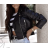 Damen-Lederjacke mit langen Ärmeln (Einheitsgröße S/M) ITALIAN FASHION IMPDY23YY0869