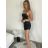Langes elegantes Damenkleid mit Trägern (S/M ONE SIZE) ITALIAN FASHION IMPLP2330000125 -   rot -   S / M