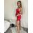 Langes elegantes Damenkleid mit Trägern (S/M ONE SIZE) ITALIAN FASHION IMPLP2330000125 -   rot -   S / M