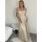 Kleid klassische Kurzarm Frauen (Uni S / M) ITALIAN FASHION IMC20203