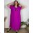 Shirt verlängert 3/4 Langarm Damen (L/XL/2XL ONE SIZE) ITALIAN FASHION IM423025