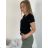 T-Shirt mit kurzen Ärmeln dicke Damen (uni sl) ITALIAN Fashion IM5171191 S / M / L Weiß