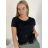 T-Shirt mit kurzen Ärmeln dicke Damen (uni sl) ITALIAN Fashion IM5171191 S / M / L Weiß