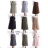 Mittellanger Faltenrock für Damen (Einheitsgröße S/M) ITALIAN FASHION IMPDY23JHAO26024