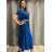 Sommerhemdkleid mit Gürtel, kurze Ärmel, Damen (42/44/46 EINHEITSGRÖSSE) ITALIAN FASHION IM425036 L / XL schwarz