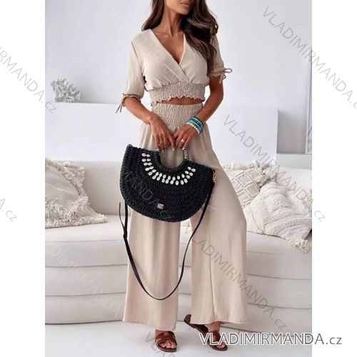 Kurzärmliges Sommer-Freizeitkleid für Damen (S/M/L EINHEITSGRÖSSE) ITALIAN FASHION IMWGB25022