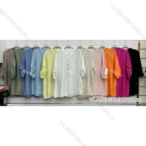 Klassisches 3/4 Langarmshirt für Damen (S/M/L ONE SIZE) ITALIAN FASHION IMWBH25354