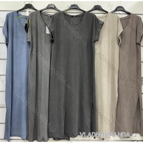 Kurzärmliges Oversize-T-Shirt für Damen (S/M/L EINHEITSGRÖSSE) ITALIAN FASHION IMWF25002