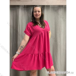 Kurzarmkleid für Damen in Übergröße (42/44/46 EINHEITSGRÖSSE) ITALIAN FASHION IM424386