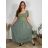 Kurzes Sommerkleid mit langen Ärmeln für Damen, übergroß (54/56/58 Einheitsgröße) ITALIAN FASHION IM425070
