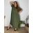 Shirt verlängert 3/4 Langarm Damen (L/XL/2XL ONE SIZE) ITALIAN FASHION IM423025