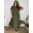 Shirt verlängert 3/4 Langarm Damen (L/XL/2XL ONE SIZE) ITALIAN FASHION IM423025 -   modrá petrolejová -   54/56/58