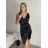 Elegantes trägerloses Partykleid für Damen (Einheitsgröße S/M/L) ITALIAN FASHION IMC24592 S / M schwarz