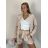Kleid mit Knöpfen und geknöpften Damen (uni s-m) ITALIAN FASHION IM2203948