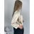 Damen-Bolero mit langen Ärmeln (S/M EINHEITSGRÖSSE) ITALIAN FASHION IMPSH235440  Gold