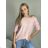 Übergroßer gestrickter Langarmpullover für Damen (S/M EINHEITSGRÖSSE) ITALIAN FASHION IMSN2416125 -   růžová světlá -   S/M/L