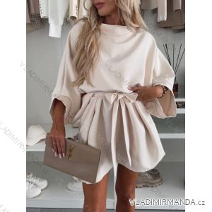 Kurzes Sommerkleid Kurzarm Damen übergroß (40/42/44 Einheitsgröße) ITALIAN FASHION IMD25022