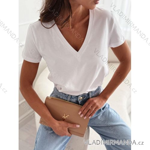 Kurzes Sommerkleid Kurzarm Damen übergroß (40/42/44 Einheitsgröße) ITALIAN FASHION IMD25022