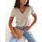 Kurzes Sommerkleid Kurzarm Damen übergroß (40/42/44 Einheitsgröße) ITALIAN FASHION IMD25022