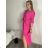 Sommerliches Musselin-Carmen-Kleid für Damen (48/52 EINHEITSGRÖSSE) ITALIAN FASHION IM424294