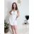 Trägerloses langes Partykleid für Damen (Einheitsgröße S/M) ITALIAN FASHION IMPSH2360055 S / M weiß