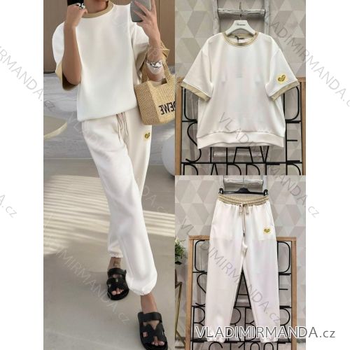 Kurzes Sommerkleid Kurzarm Damen übergroß (40/42/44 Einheitsgröße) ITALIAN FASHION IMD25022