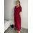 Elegantes Chiffonkleid Kurzarm Damen Übergröße (46/48/50 Einheitsgröße) ITALIAN FASHION IM425035