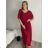 Elegantes Chiffonkleid Kurzarm Damen Übergröße (46/48/50 Einheitsgröße) ITALIAN FASHION IM425035
