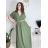 Sommerhemdkleid mit Gürtel, kurze Ärmel, Damen (42/44/46 EINHEITSGRÖSSE) ITALIAN FASHION IM425036