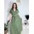 Sommerhemdkleid mit Gürtel, kurze Ärmel, Damen (42/44/46 EINHEITSGRÖSSE) ITALIAN FASHION IM425036