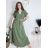 Sommerhemdkleid mit Gürtel, kurze Ärmel, Damen (42/44/46 EINHEITSGRÖSSE) ITALIAN FASHION IM425036 L / XL schwarz