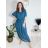 Elegantes Chiffonkleid Kurzarm Damen Übergröße (46/48/50 Einheitsgröße) ITALIAN FASHION IM425035 46/48 schwarz