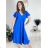 Kurzes Sommerkleid mit langen Ärmeln für Damen, übergroß (54/56/58 Einheitsgröße) ITALIAN FASHION IM425070