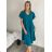 Kurzes Sommerkleid mit langen Ärmeln für Damen, übergroß (54/56/58 Einheitsgröße) ITALIAN FASHION IM425070