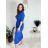 Langes Sommerkleid für Damen aus Musselin mit kurzen Ärmeln (Einheitsgröße S/M/L) ITALIAN FASHION IM424404