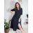 Langes Sommerkleid für Damen aus Musselin mit kurzen Ärmeln (Einheitsgröße S/M/L) ITALIAN FASHION IM424404