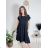 Übergroßes Sommerkleid mit kurzen Ärmeln für Damen (44/46/48 EINE GRÖSSE) ITALIAN FASHION IM425022