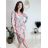 Sommer Kurzarm Sommerkleid (S / M ONE SIZE) ITALIENISCHE MODE IMWY21019 pink S/M