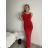 Langes trägerloses Partykleid für Damen (S/M/L Einheitsgröße) ITALIAN FASHION IMPLP2365360011A Burgunder S/M/L