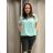 Tunika mit Anhänger Kurzarm Damen Übergröße (3XL/4XL ONE SIZE) ITALIAN FASHION IMC23020