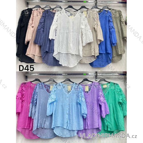 Langes Chiffon-Kurzarmkleid für Damen (S/M ONE SIZE) ITALIAN FASHION IMWGS231048
