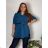 Tunika-Shirt verlängert mit Gürtel 3/4 Langarm Damen Übergröße (XL/2XL ONE SIZE) ITALIAN FASHION IMC22513