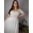 Kurzes Sommerkleid mit langen Ärmeln für Damen, übergroß (54/56/58 Einheitsgröße) ITALIAN FASHION IM425070