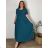 Shirt verlängert 3/4 Langarm Damen (L/XL/2XL ONE SIZE) ITALIAN FASHION IM423025