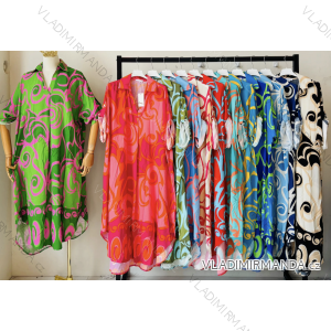Damen-Sommerkleid mit 3/4-Ärmeln (Einheitsgröße S/M) INDIAN FASHION IMPEM23G123